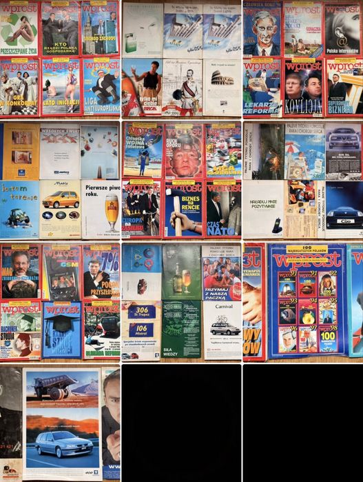 Stare Czasopisma pt. Wprost wyd. 95-99r. WYSYŁAM Olx