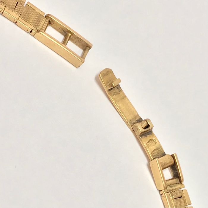 Złota bransoletka damska do ZEGARKA 750 18K 16cm ZJAWISKOWA