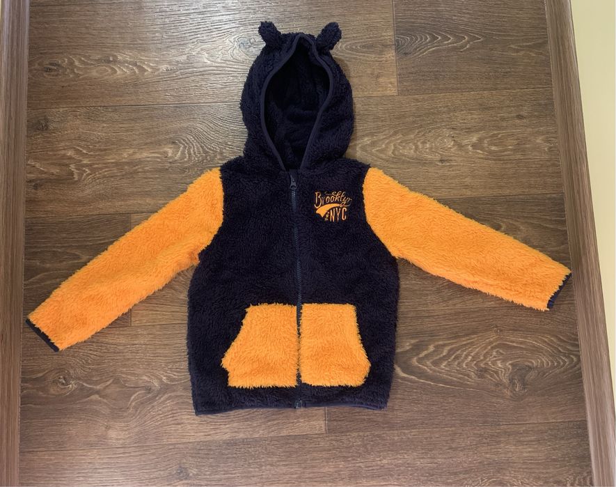 Толстовка худи на меху тедди Lupilu на 4-6 лет