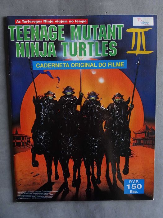 Caderneta de cromos Ninja Turtles - Tartarugas Ninja (faltam 43 cromos