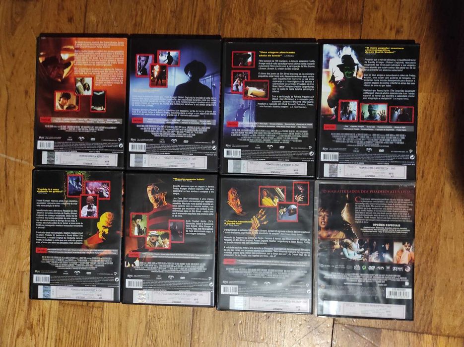 RARO – Coleção “Pesadelo em Elm Street” (8 DVDs)