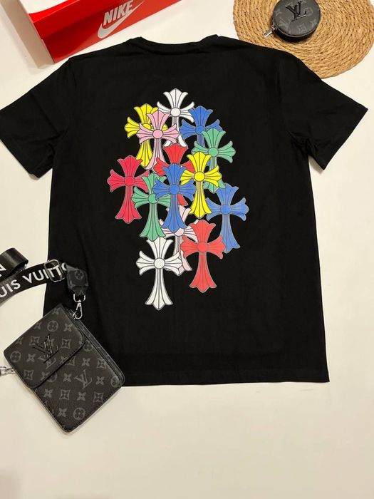 Футболка чорна/чоловіча/Хром Хартс/Chrome Hearts/хром/дешево/chrome