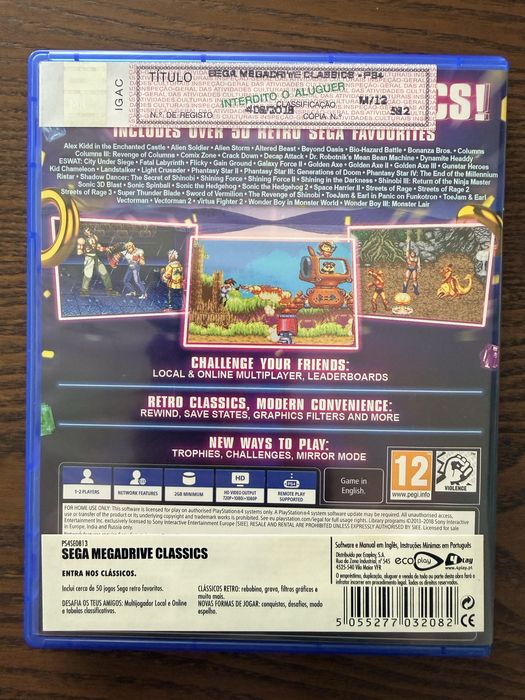 PS4 Mega drive classics