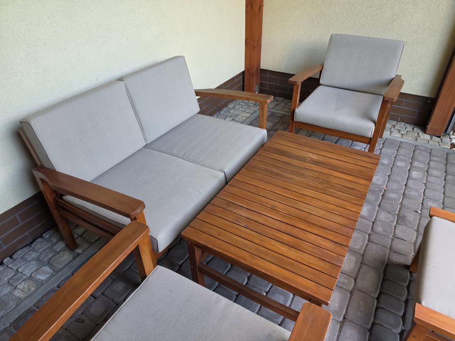 Zestaw mebli ogrodowych akacja lite drewno akacjowe meble ogrodowe