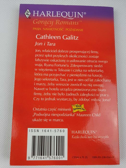 Harlequin Jon i Tara Cathleen Galitz