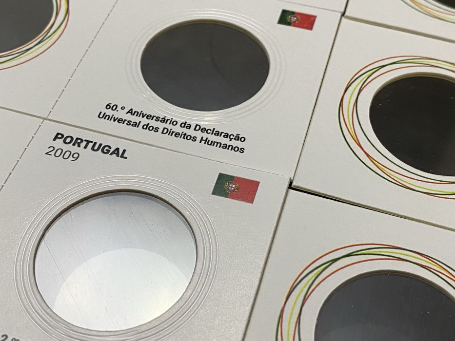 Alvéolos para moedas 2 euros comemorativas personalizados