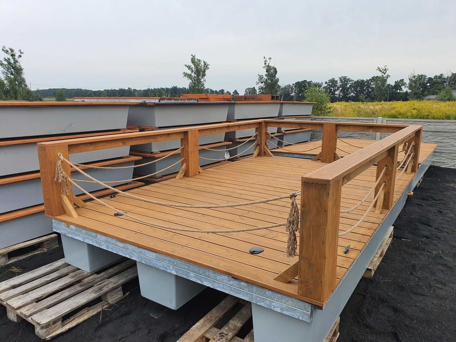 Pomost Pływający Pomosty Platforma Wyspa Rower wodny Katamaran