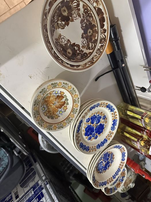 Talerze fajans włocławek prl