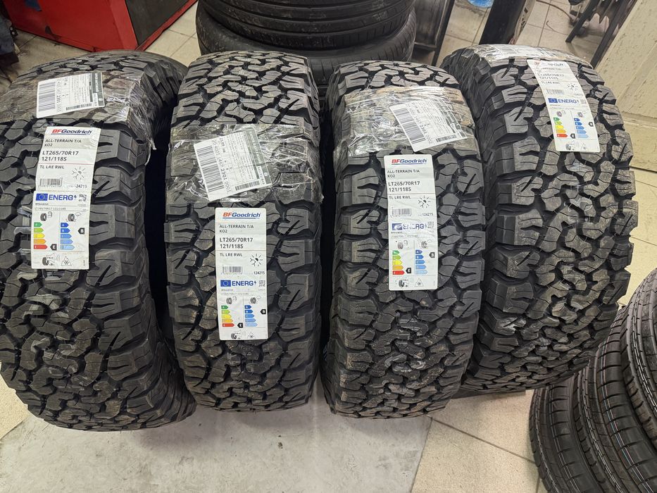 Продам шини 265/70R17 BF Goodrich All-Terrain T/A KO 2 121/118S RWL