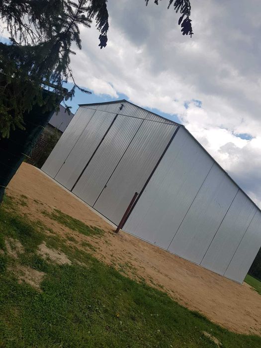 Garaże , hala , wiata  szara 6x12 | KONSTRUKCJA STALOWA