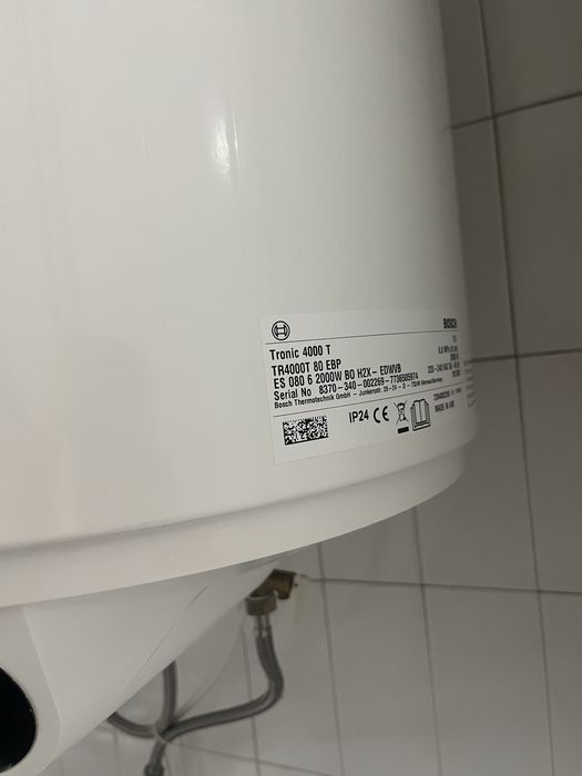 Termoacumulador 80L bosh tronic 4000T