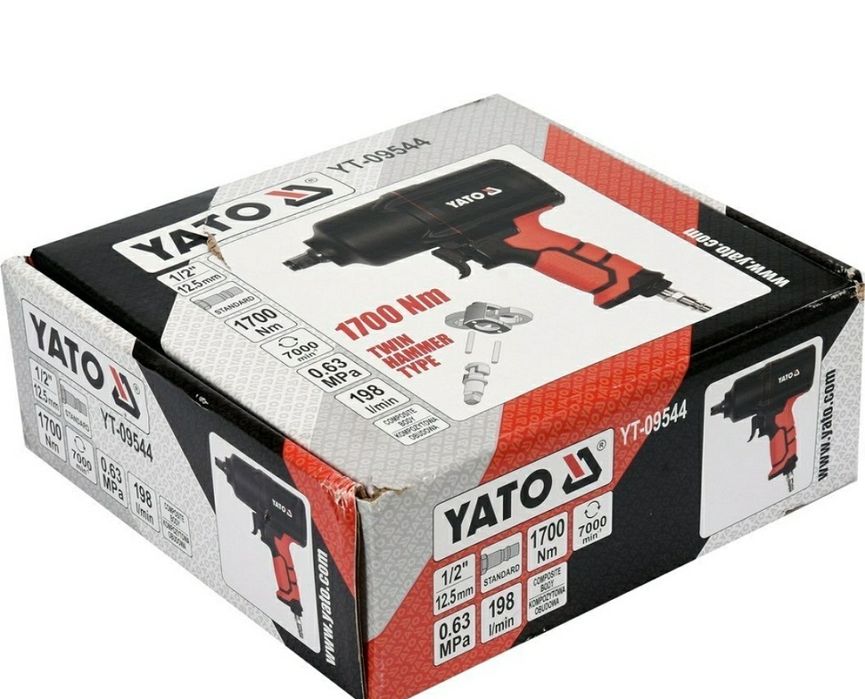 ПНЕВМАТИЧЕСКИЙ КЛЮЧ YATO 1/2 '' 1700 Нм гайковерт YT-09544