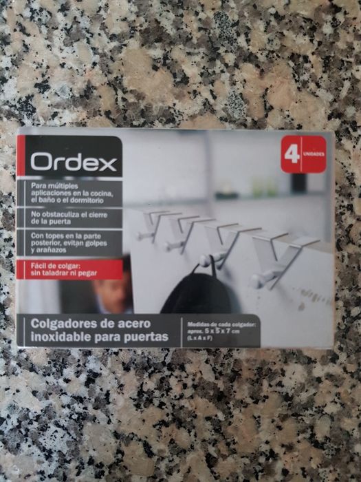 Conjunto 4 Cabides para Porta - Aço Inoxidável