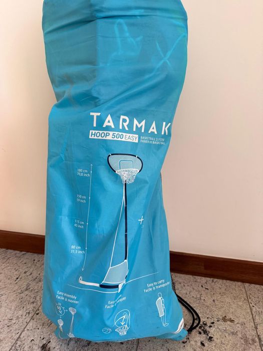 Tabela de basket portatil, bola e saco tarmak - decathlon