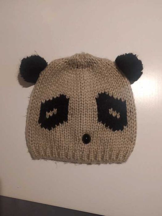 Czapka jesienno - zimowa -  panda
