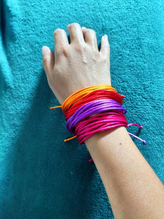 H&M Nowe bransoletki  TĘCZA