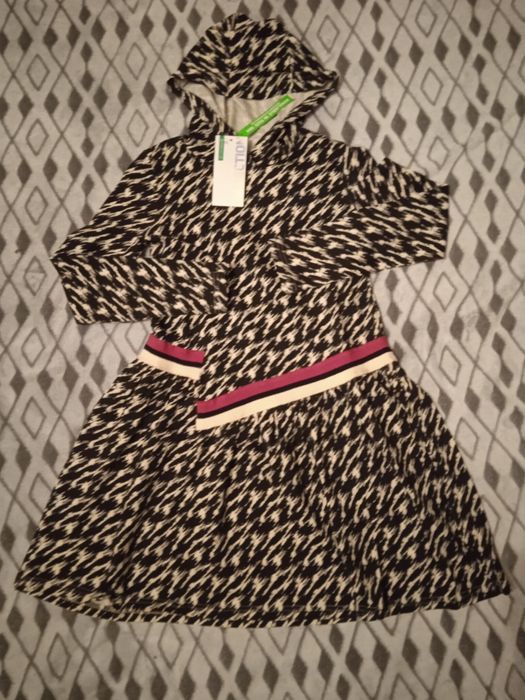 Sukienka codzienna z kapturem dla nastolatki Coccodrillo rozm. 152