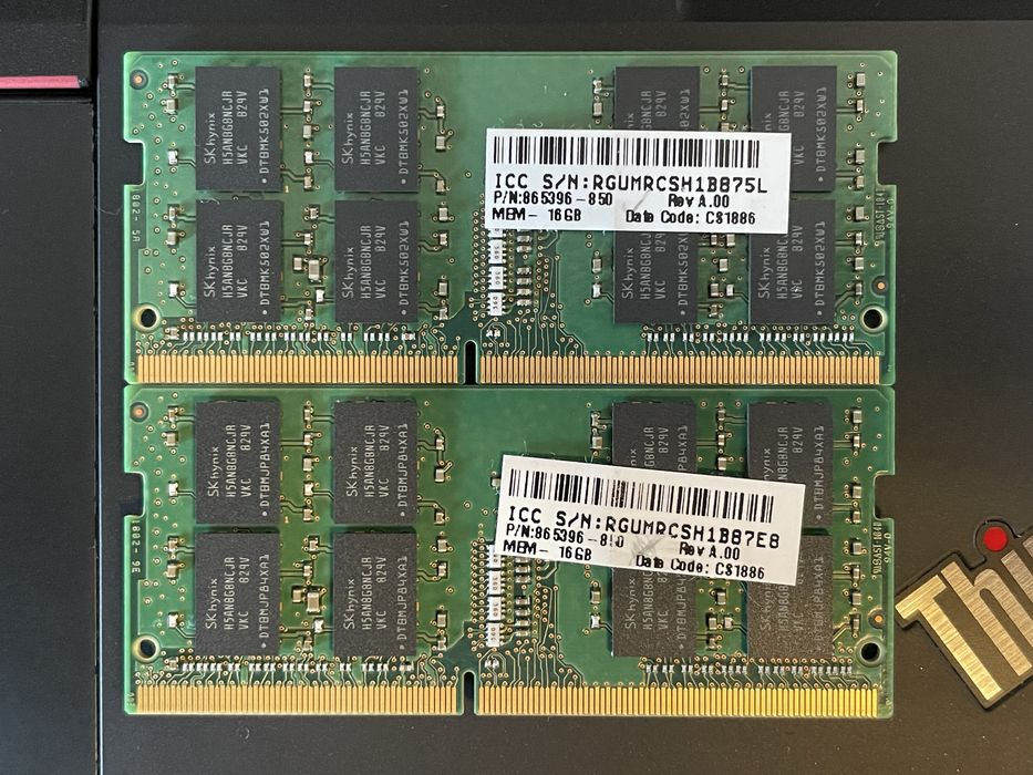32gb (2x16gb) DDR4 SODIMM Hynix