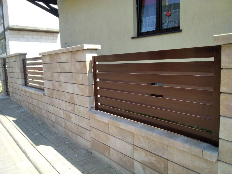 Montaż ogr, gładkich ,łupanych,panel, beton architektoniczny, bloczki,