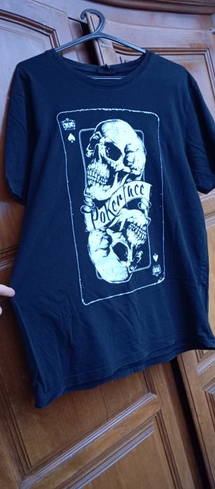 T-shirt preta homem L