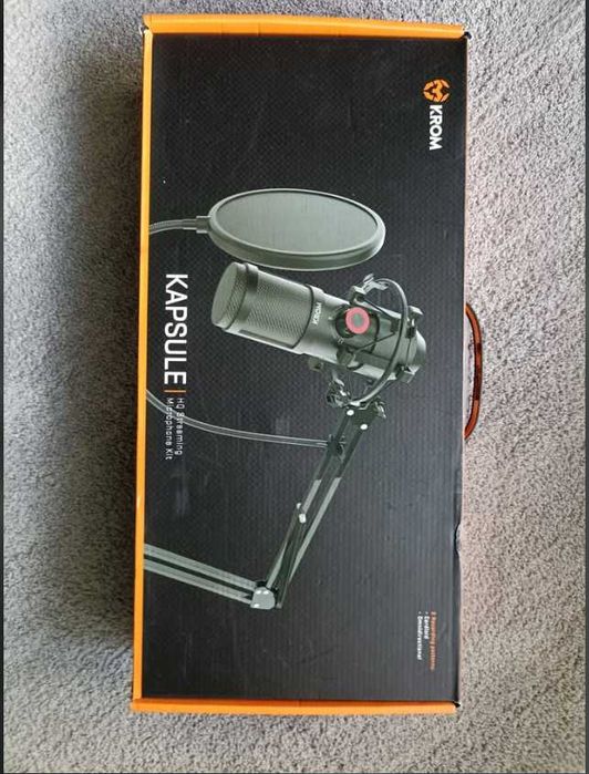 Microfone Krom Kapsule Kit para streaming