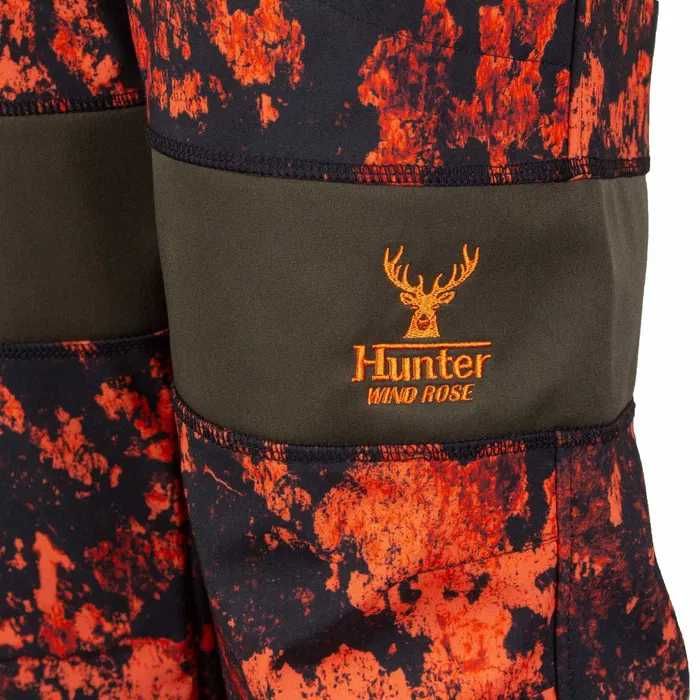 Spodnie Myśliwskie na Polowanie / do Lasu "ORANGE CAMO HUNTER"