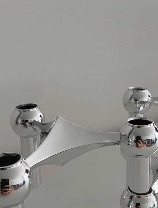 Três castiçais Design Industrial Caesar Stoffi & Fritz Nagel BMF