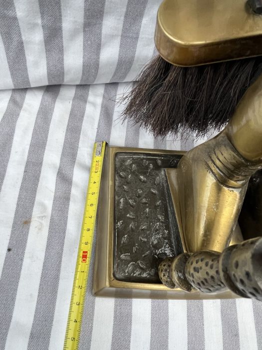 Akcesoria kominkowe mosiężne rycerz Antyk Vintage dokoracja