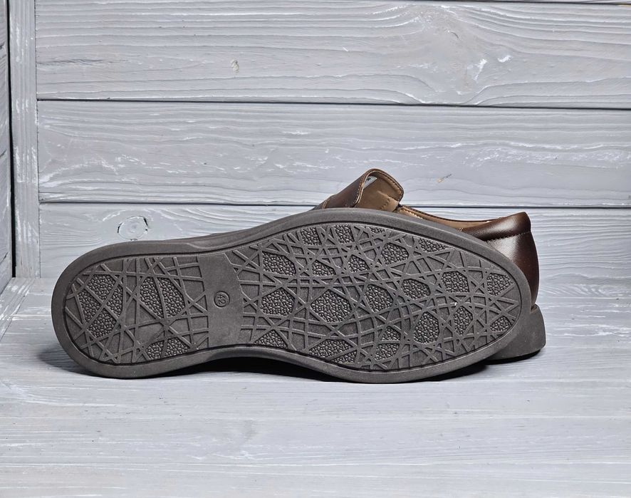 Кожаные мужские черные коричневые туфли лоферы ТМ Bumer / Бумер!