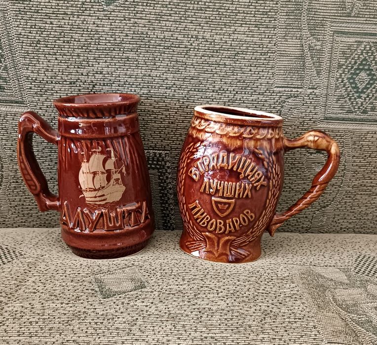 Керамическая пивная кружка.