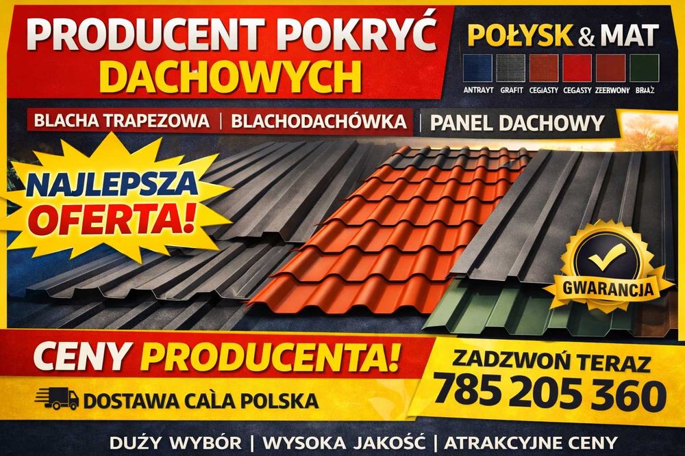 blacha trapezowa * blachodachówka * na wymiar – szybka wycena, fachowe doradztwo i bezplatna dostawa - od producenta