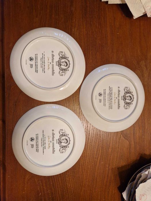 A Divina Comédia, Lima de Freitas - 9 pratos em porcelana SPAL