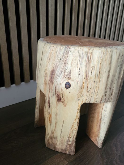 Taboret,stołek,lity dąb,handmade