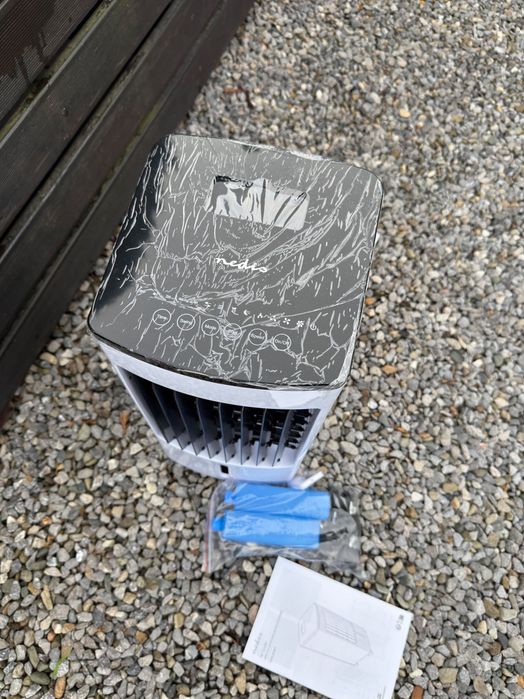 Przenośny Klimator wiatrak wentylator 80W Rotacja Timer24h 2x wkłady wiatrak
