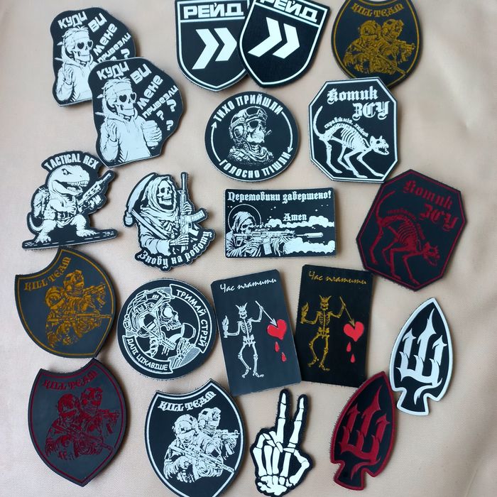 Гумові шеврони. Патчі з PVC. Виготовлення.