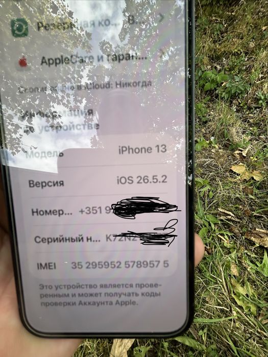 iPhone 13, 128GB, bateria 87%, 210euros