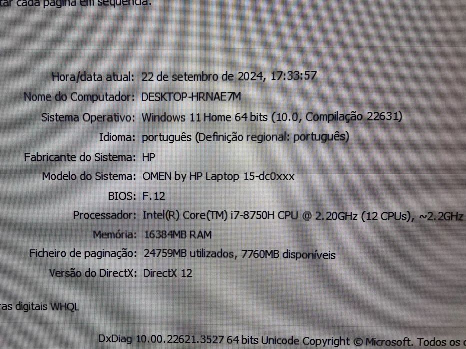 HP OMEN, 15-dc0019np. gtx1060ti 6gb, Core i7, 16gb ram, 256gb ssd, bat