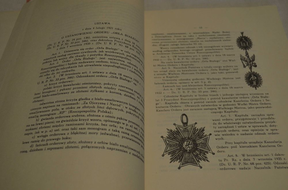 Order Orła Białego, reprint z 1939 r. Stanisław Łoza