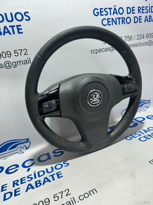 Volante Pele Multifunções Botões GM Opel Corsa D S07 13229631 2006 -