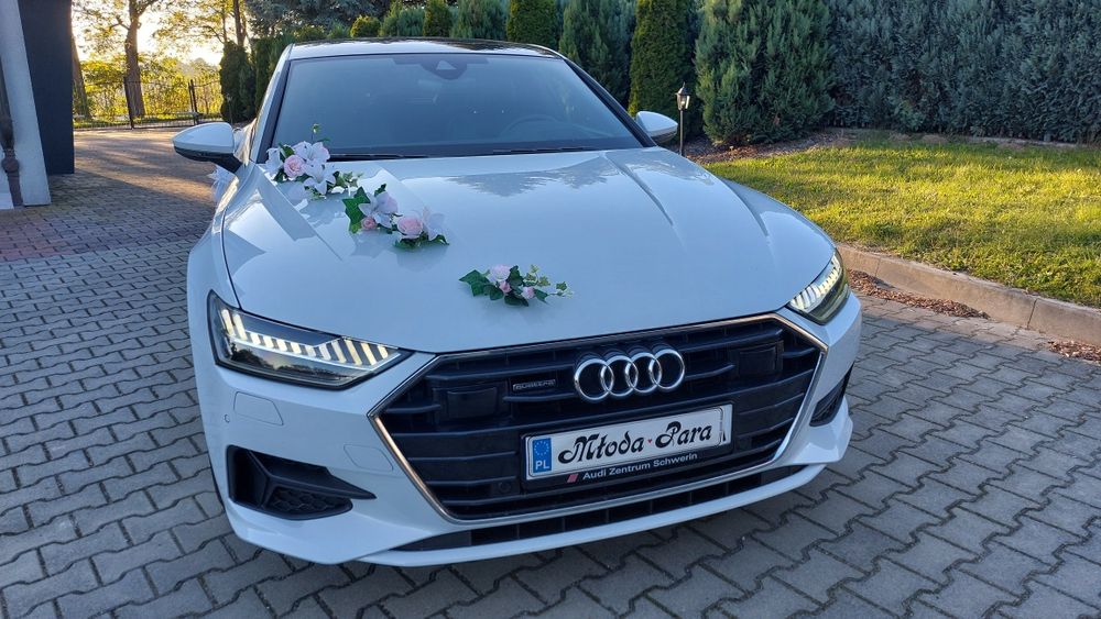 Promocja! od 500 ! Audi A7 s line sportback biały auto do ślubu