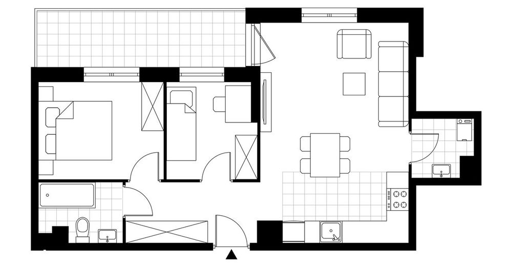 3-pokojowe mieszkanie 50m2 + balkon Bezpośrednio