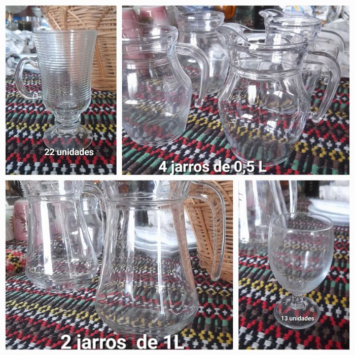 Jarros e Copos em Vidro