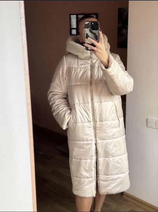 Шубка-пуховик. Двостороння куртка.