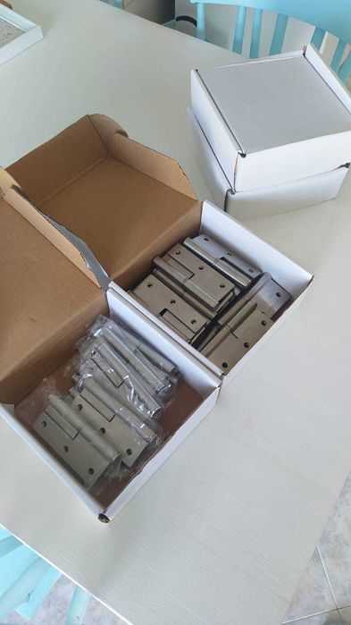 Dobradiças Inox Porta Interior. Novas. 3,5" (8,9 cm)