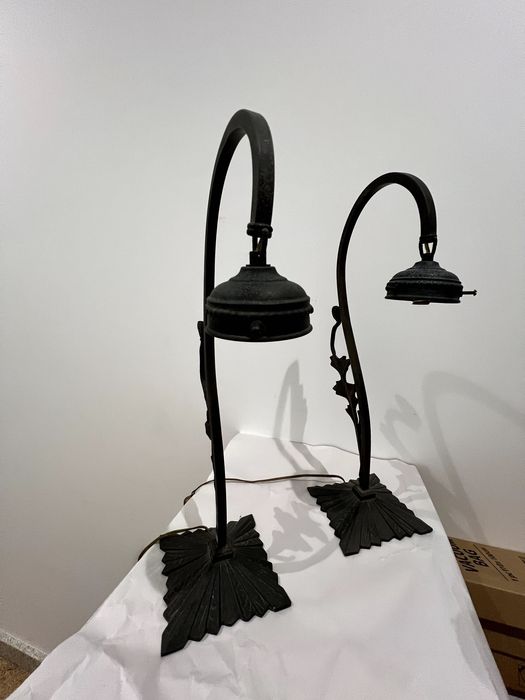 Candeeiros em metal sem globo vintage