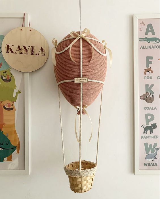 Balon makrama wisząca ozdoba do pokoju dziecka