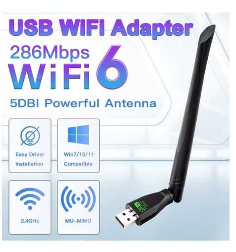 wifi 6 usb antena de 5db