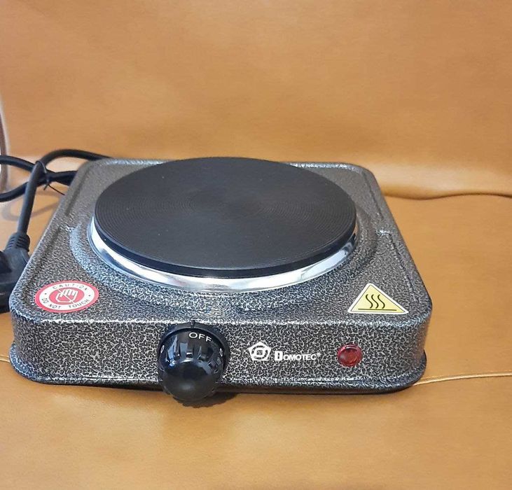 Плита настольная дисковая электрическая 1кВт печка Domotec