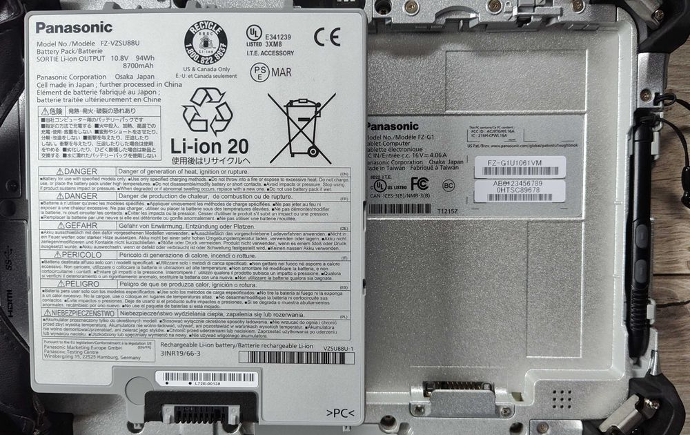 Panasonic FZ-G1 MK5 10.1" IPS FullHD Touch i5-7300u/8 GB/SSD 256GB/15h