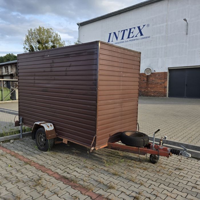 Przyczepka zamknięta SAM – BEZTERMINOWY przegląd! Duża (3x1.6x2m) / Czysta